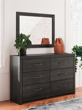 Load image into Gallery viewer, Hollivern King Panel Bed with Mirrored Dresser and Nightstand

