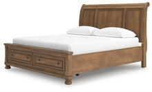 Load image into Gallery viewer, Feddinger California King Storage Sleigh Bed with Mirrored Dresser

