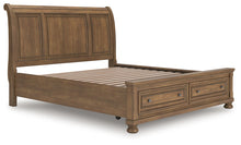 Load image into Gallery viewer, Feddinger California King Storage Sleigh Bed with Mirrored Dresser and Nightstand
