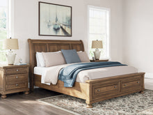 Load image into Gallery viewer, Feddinger California King Storage Sleigh Bed with Mirrored Dresser and Nightstand
