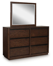 Load image into Gallery viewer, Dilenno California King Canopy Bed with Mirrored Dresser
