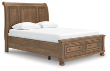 Load image into Gallery viewer, Feddinger Queen Storage Sleigh Bed with Mirrored Dresser, Chest and Nightstand
