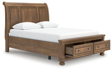 Load image into Gallery viewer, Feddinger Queen Storage Sleigh Bed with Mirrored Dresser, Chest and Nightstand
