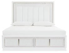 Load image into Gallery viewer, Chalanna King Upholstered Storage Bed with Mirrored Dresser, Chest and Nightstand
