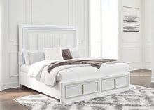 Load image into Gallery viewer, Chalanna King Upholstered Storage Bed with Mirrored Dresser, Chest and Nightstand
