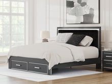 Load image into Gallery viewer, Zuraleus King Upholstered Panel Storage Bed

