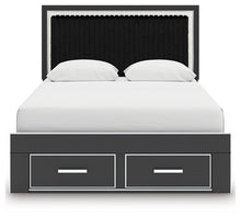Load image into Gallery viewer, Zuraleus Queen Upholstered Panel Storage Bed
