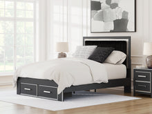 Load image into Gallery viewer, Zuraleus Queen Upholstered Panel Storage Bed

