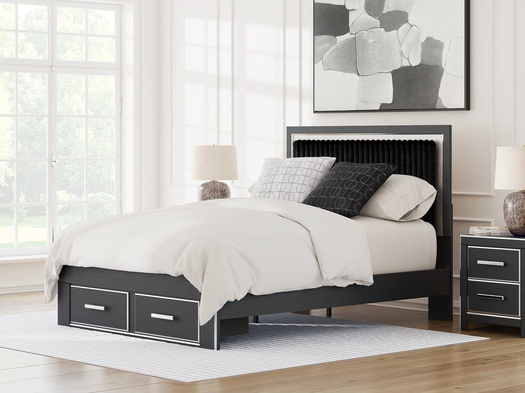 Zuraleus Queen Upholstered Panel Storage Bed