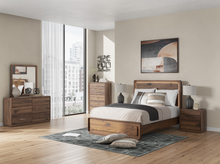 Load image into Gallery viewer, Fortlorn Queen Panel Bed with Mirrored Dresser
