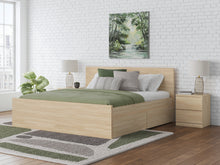 Load image into Gallery viewer, Onita Queen Panel Platform Bed with 2 Side Storage
