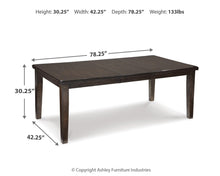 Load image into Gallery viewer, Haddigan RECT Dining Room EXT Table

