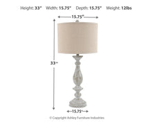 Load image into Gallery viewer, Bernadate Poly Table Lamp (2/CN)
