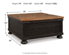 Load image into Gallery viewer, Valebeck Lift Top Cocktail Table

