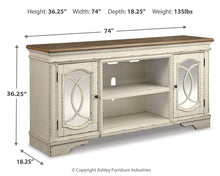 Load image into Gallery viewer, Realyn XL TV Stand w/Fireplace Option
