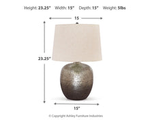 Load image into Gallery viewer, Magalie Metal Table Lamp (1/CN)
