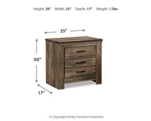 Load image into Gallery viewer, Trinell Two Drawer Night Stand
