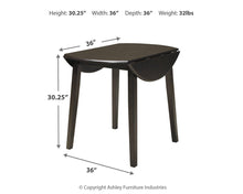 Load image into Gallery viewer, Hammis Round DRM Drop Leaf Table
