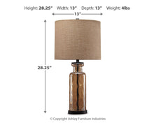 Load image into Gallery viewer, Laurentia Glass Table Lamp (1/CN)
