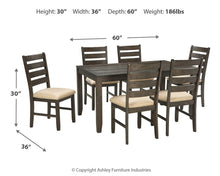 Load image into Gallery viewer, Rokane Dining Room Table Set (7/CN)
