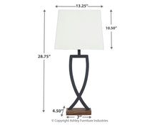 Load image into Gallery viewer, Makara Metal Table Lamp (2/CN)
