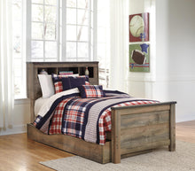 Load image into Gallery viewer, Trinell Twin Bookcase Bed with 1 Large Storage Drawer
