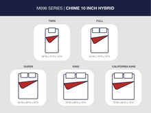 Load image into Gallery viewer, Chime 10 Inch Hybrid  Mattress
