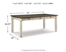Load image into Gallery viewer, Bolanburg Rectangular Dining Room Table
