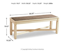Load image into Gallery viewer, Bolanburg Large UPH Dining Room Bench

