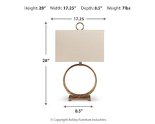 Load image into Gallery viewer, Mahala Metal Table Lamp (1/CN)
