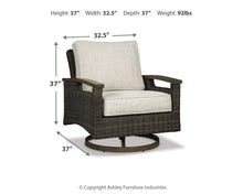 Load image into Gallery viewer, Paradise Trail Swivel Lounge Chair (2/CN)

