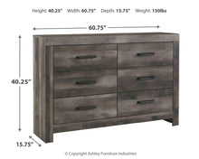 Load image into Gallery viewer, Wynnlow Six Drawer Dresser
