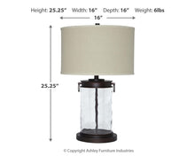 Load image into Gallery viewer, Tailynn Glass Table Lamp (1/CN)
