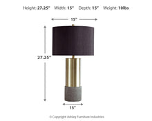 Load image into Gallery viewer, Jacek Metal Table Lamp (2/CN)
