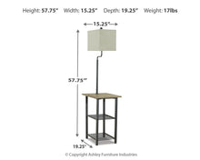 Load image into Gallery viewer, Shianne Metal Tray Lamp (1/CN)
