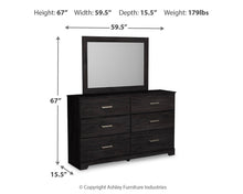 Load image into Gallery viewer, Belachime Dresser and Mirror
