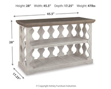 Load image into Gallery viewer, Havalance Console Sofa Table
