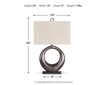 Load image into Gallery viewer, Saria Metal Table Lamp (1/CN)
