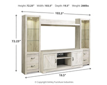 Load image into Gallery viewer, Bellaby 4-Piece Entertainment Center
