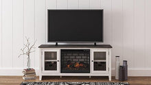 Load image into Gallery viewer, Dorrinson 60" TV Stand with Electric Fireplace
