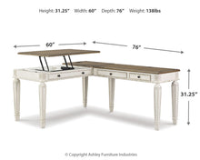 Load image into Gallery viewer, Realyn 2-Piece Home Office Desk
