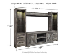 Load image into Gallery viewer, Wynnlow 4-Piece Entertainment Center
