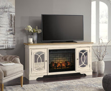 Load image into Gallery viewer, Realyn 74" TV Stand with Electric Fireplace
