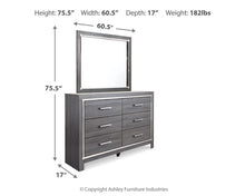 Load image into Gallery viewer, Lodanna Dresser and Mirror
