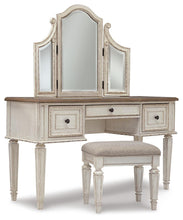 Load image into Gallery viewer, Realyn Vanity/Mirror/Stool (3/CN)
