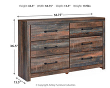 Load image into Gallery viewer, Drystan Six Drawer Dresser

