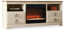 Load image into Gallery viewer, Willowton 64" TV Stand with Electric Fireplace

