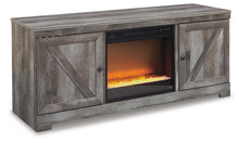 Load image into Gallery viewer, Wynnlow 63" TV Stand with Electric Fireplace
