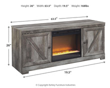 Load image into Gallery viewer, Wynnlow 63" TV Stand with Electric Fireplace

