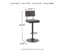 Load image into Gallery viewer, Strumford Tall Swivel Barstool (2/CN)
